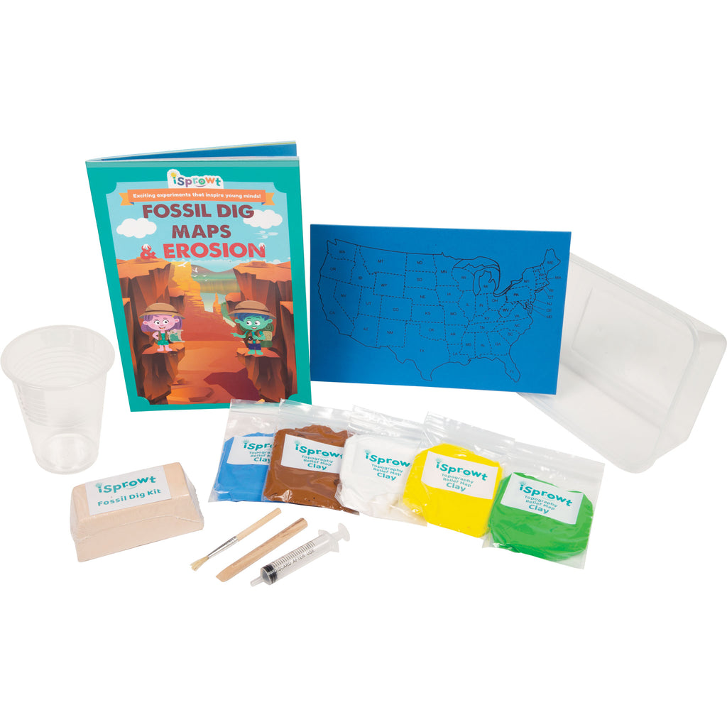 iSprowt Fossil Dig Maps & Erosion Kit