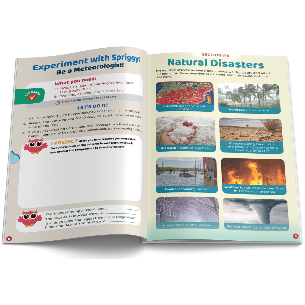 iSprowt Weather & Natural Disasters Kit booklet