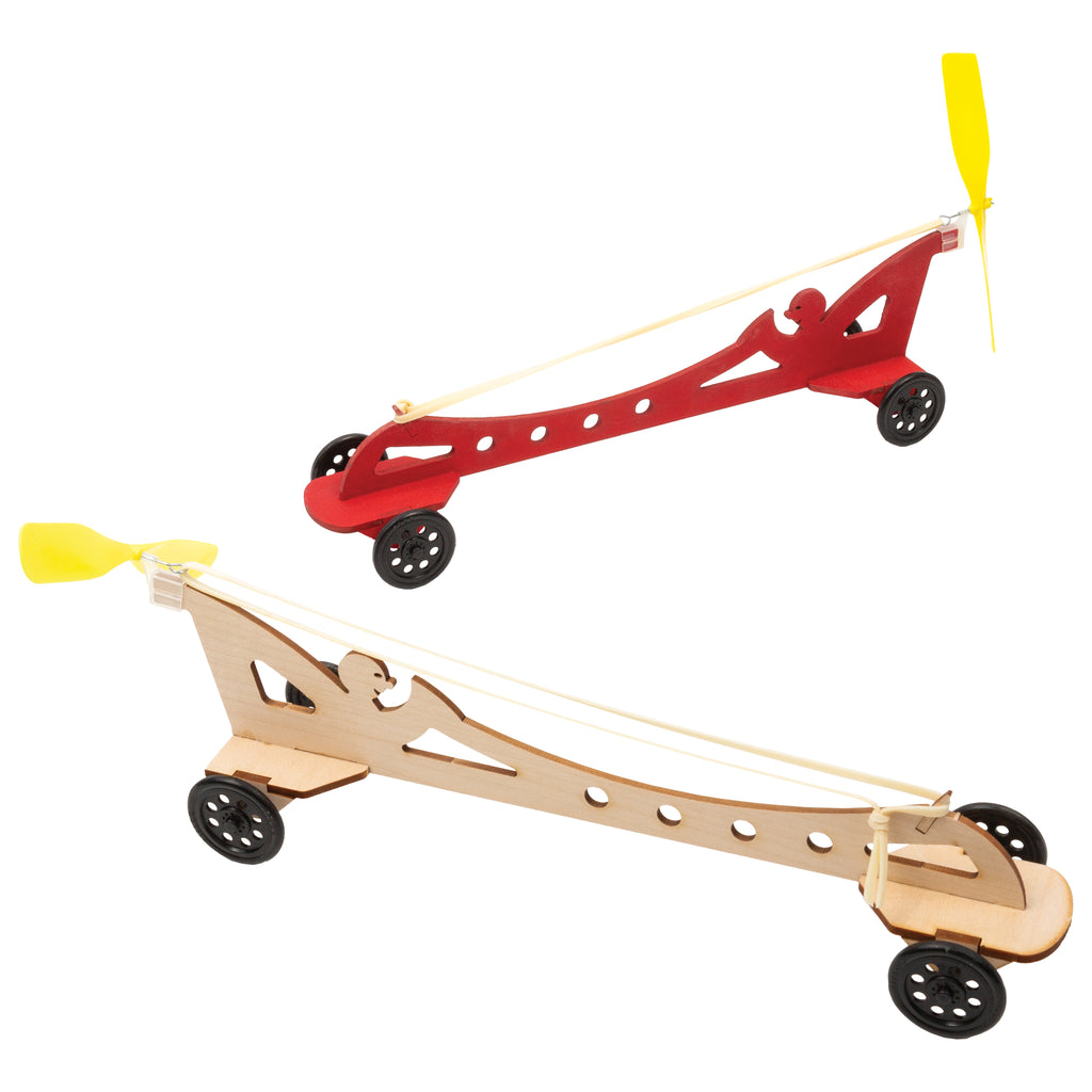 Propeller racer cars made with Discovering Racing kit.